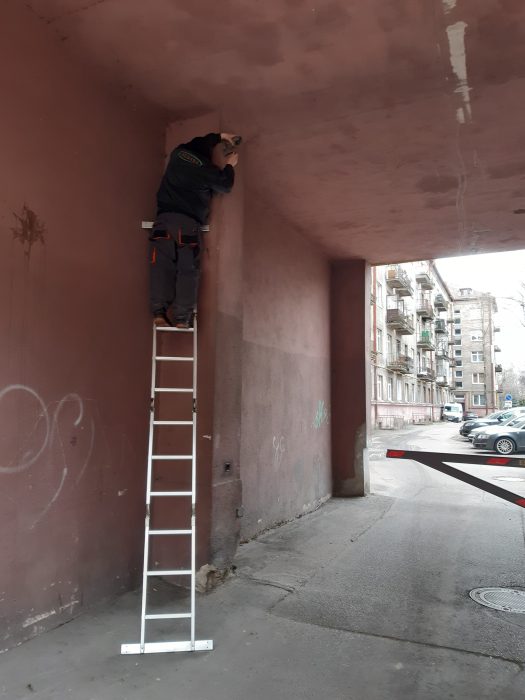 daugiabučio apšvietimo įrengimas