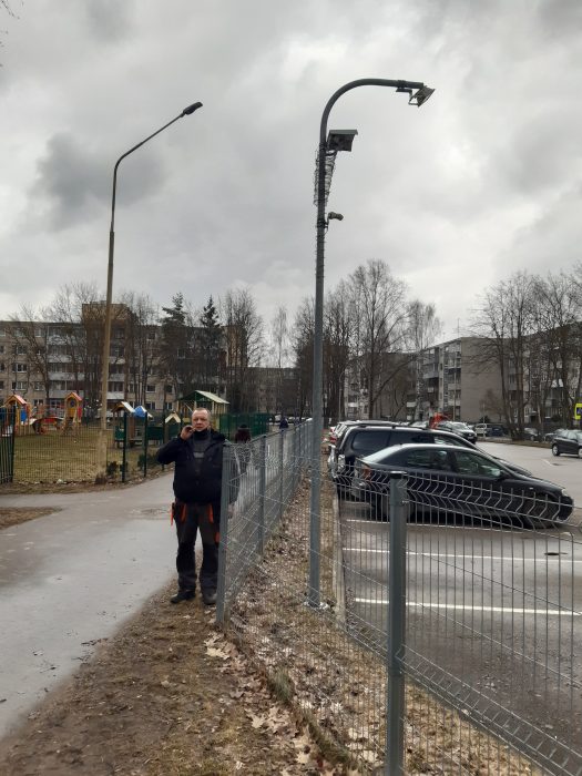 daugiabučio apšvietimo įrengimas